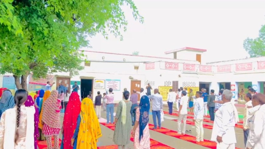 मालाखेड़ा उपखंड सहित पंचायत मुख्यालय पर 11वां अंतर्राष्ट्रीय योग दिवस  गया मनाया