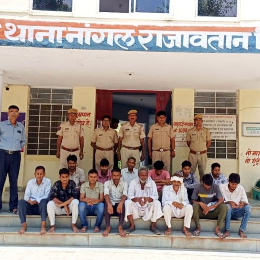 सैंथल, मेहंदीपुर बालाजी, बैजूपाड़ा और नांगल राजावतान थाना पुलिस की कार्रवाई: एक दिन में 36 लोगों को किया गिरफ्तार