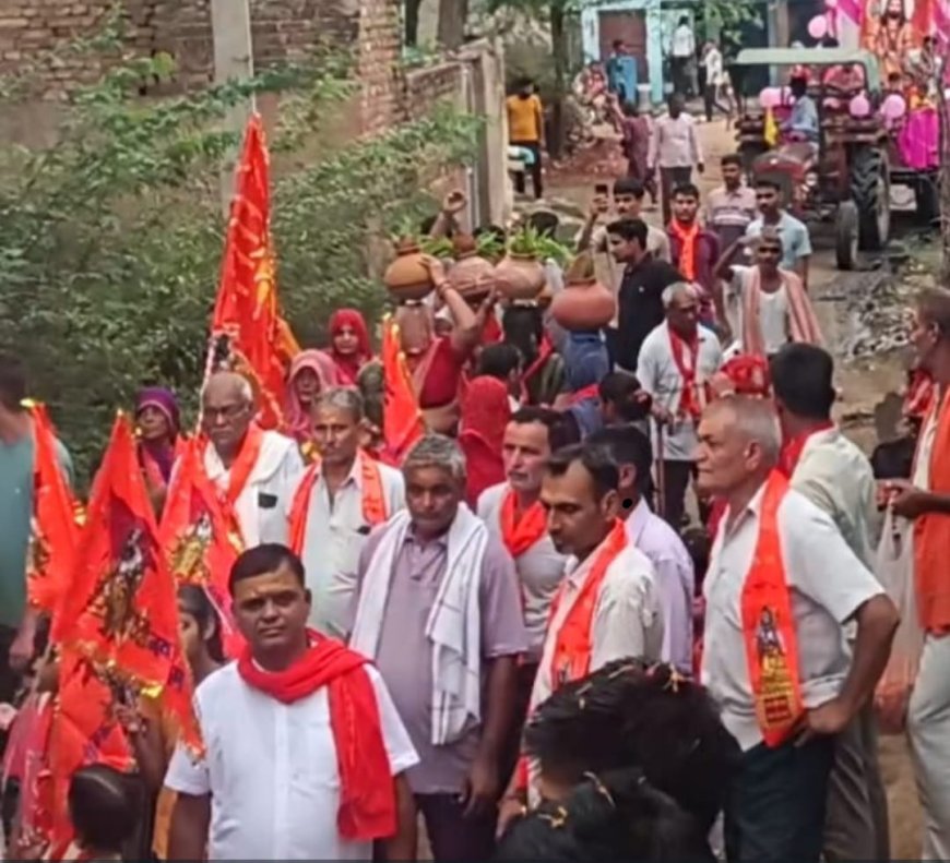 लिली में निकाली भगवान परशुराम जी की भव्य शोभा यात्रा