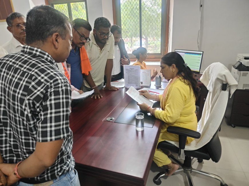 नगर विकास न्यास के  दोषी अधिकारीयो एवं  भूमाफिया के खिलाफ राष्ट्रीय मानवाधिकार पर्यावरण सुरक्षा एवं भ्रष्टाचार निवारण संगठन ने की कार्यवाही की मांग