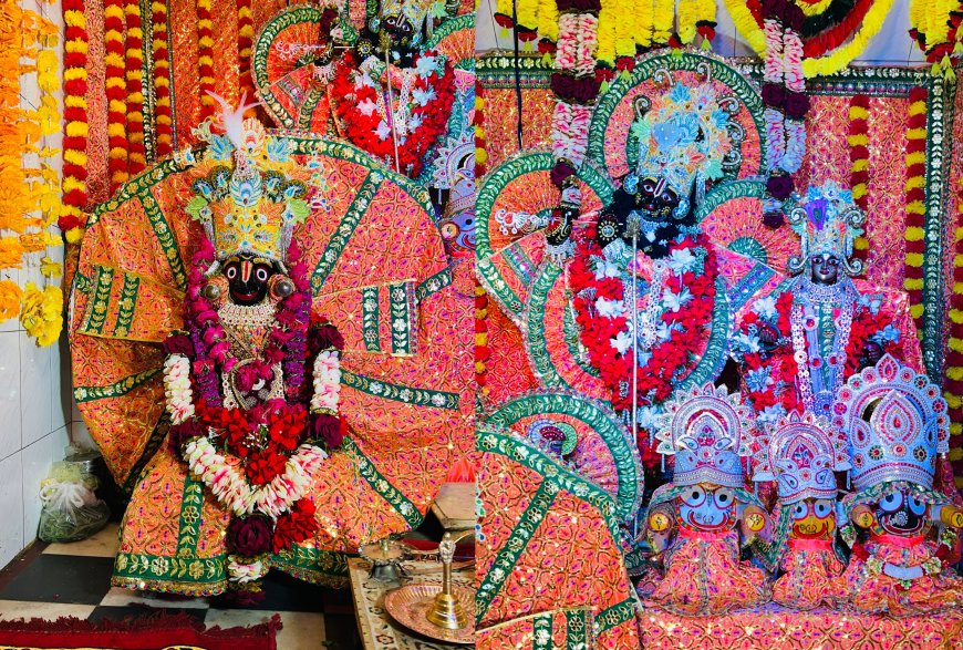 भगवान जगन्नाथ गर्भ गृह से बाहर आकर दिए भक्तों को दर्शन