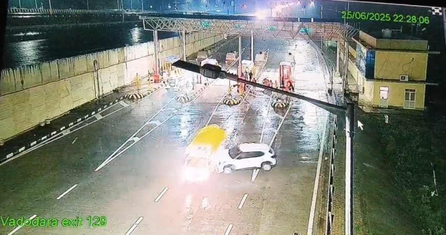 आपसी पारिवारिक मामले को लेकर एक्सप्रेस वे पर पीहर पक्ष के लोगो ने चौपहिया वाहन से पिकअप को दी टक्कर