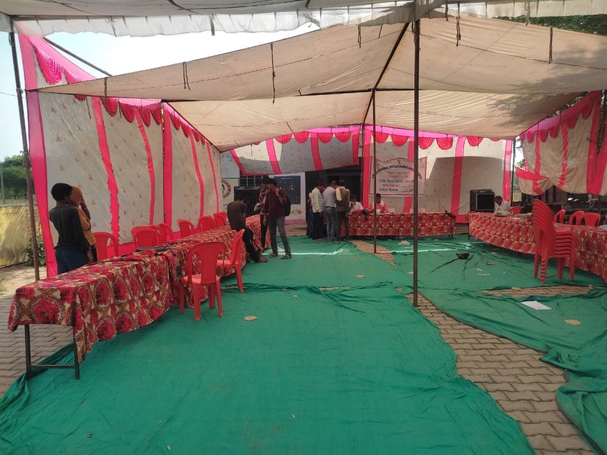 पं दीनदयाल उपाध्याय अन्त्योदय शिविर सबल पखवाड़े के तहत शिविर में  प्रचार प्रसार के अभाव में  छाया सूनापन