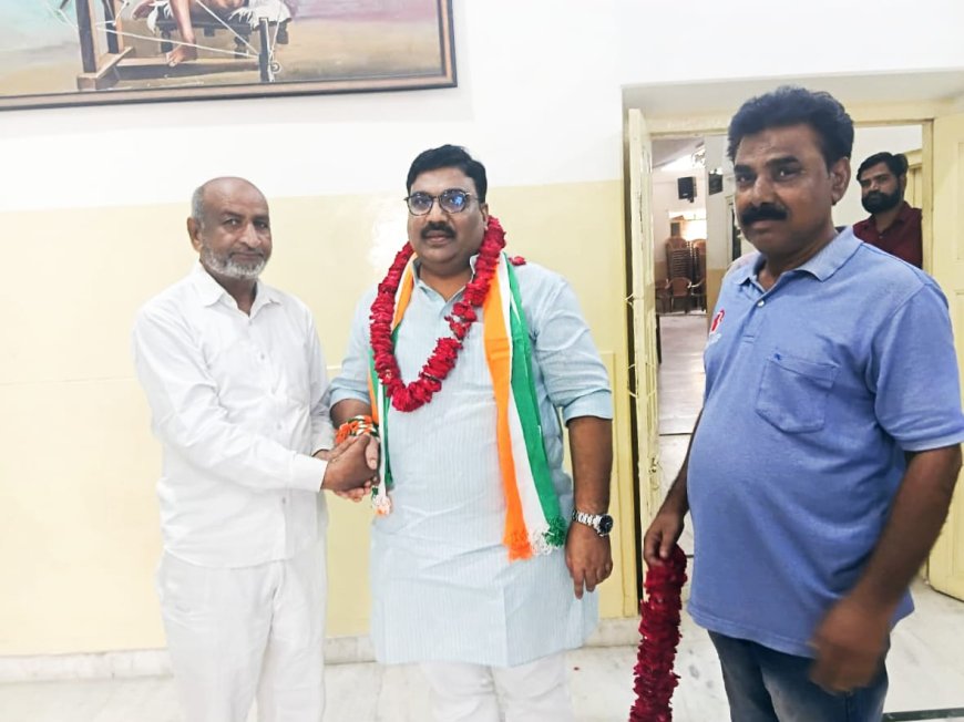 एमडी चौपदार का राजस्थान अल्पसंख्यक कांग्रेस का अध्यक्ष बनने पर किया सम्मान