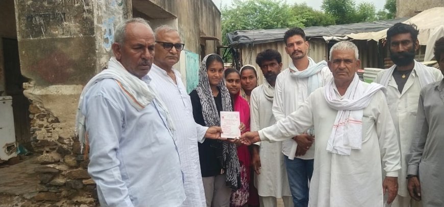 नौरगपुरा में घुमन्तू जाति के बच्चों का सम्मान करने के लिए हनुमान विकास ट्रस्ट की ओर से दिया निमंत्रण