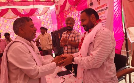 पंडित दीनदयाल उपाध्याय अन्त्योदय सम्बल पखवाड़ा अंतर्गत लगे शिविर का  विधायक ने किया निरीक्षण