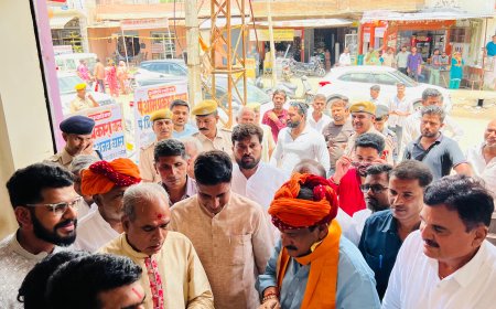 केन्द्रीय मंत्री बघेल का राजस्थान दौरे के दौरान कारोई पहुचे जाना अपना भविष्य