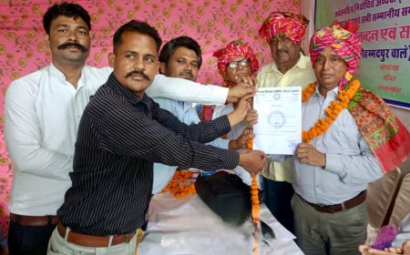 मेघवाल विकास समिति ब्लॉक नौगांव के कार्यकारिणी  शपथ ग्रहण समारोह का हुआ आयोजन