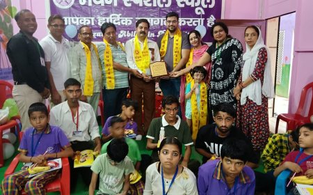 मंथन स्पेशल स्कूल में प्रवेशोत्सव  कार्यक्रम  का हुआ आयोजन