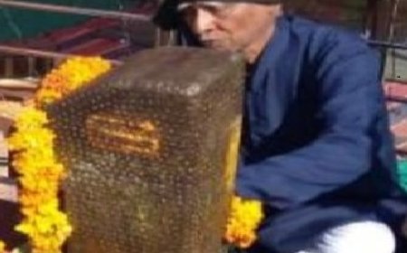 शनिदेव एवम नवग्रह मन्दिर के महंत कैलाश भार्गव पँचत्व में विलीन