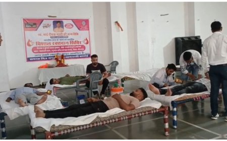 स्व. दिपक माली के जन्म दिवस पर तीसरा रक्त दान शिविर का कारोई में हुआ आयोजन