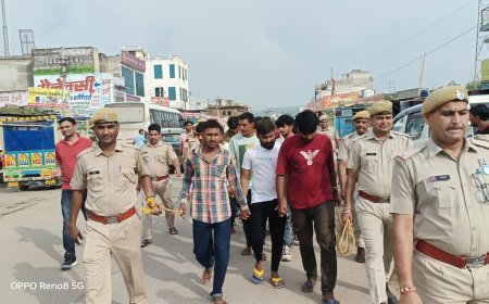 अपराधी के जेल से छूटने पर मनाया जश्न, वायरल वीडियो पर पुलिस ने पच्चीस युवकों को किया गिरफ्तार,  निकाला जुलूस