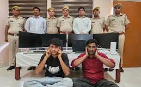 अंतरराज्यीय साइबर ठगी का सेंटर पकड़ा: दो आरोपी गिरफ्तार, सरगना फरार