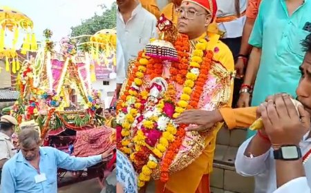 अलवर:भगवान जगन्नाथ रथयात्रा से पूर्व निकाली सीताराम जी की आकर्षक सवारी