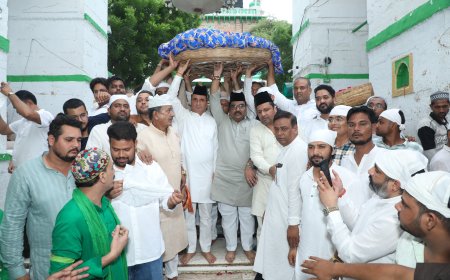 राजस्थान प्रदेश कांग्रेस कमेटी अल्पसंख्यक विभाग के नव-नियुक्त अध्यक्ष एम. डी. चोपदार ने ख्वाजा गरीब नवाज़ की दरगाह में लगाई हाजिरी