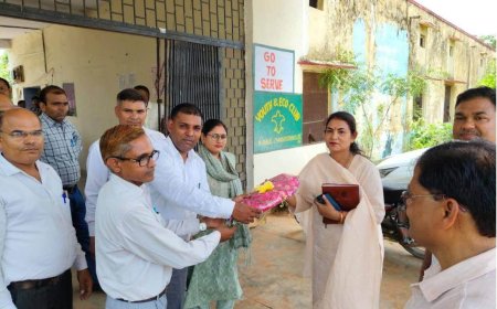 राजस्थान स्कूल शिक्षा परिषद जयपुर की उपायुक्त एवं जिला प्रभारी दो दिवसीय दौरे पर भरतपुर पहुंची