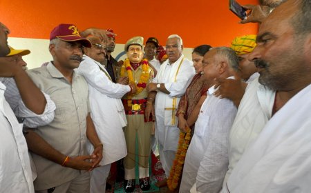 शहीद हरेन्द्रसिंह की प्रतिमा का अनावरण ,गृह राज्य मंत्री बेढम रहे मुख्य अतिथि विधायक कोली ने की अध्यक्षता