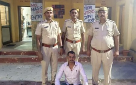 तखतगढ़ - फरार हिस्ट्रीशीटर व  टॉप 10 आरोपी गिरफ्तार