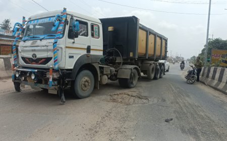 नेशनल हाइवे 248ए पर जोखिम भरा सफर करने को मजबूर वाहन चालक: बने जानलेवा गड्डे