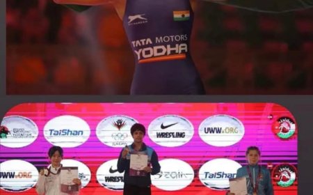 कुश्ती में कशिश वर्ल्ड चैंपियनशिप ट्रायल में प्रथम भीलवाड़ा का नाम कीया रोशन