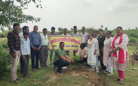 गुंदली स्कूल में मनाया वृक्षारोपण दिवस,  हरियालो राजस्थान का हुआ आगाज़