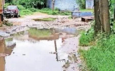 खैरथल में मुख्य रास्तों पर जलभराव से ग्रामीण परेशान, प्रशासन नहीं दे रहा ध्यान