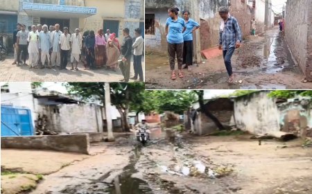 रास्ते पर अतिक्रमण व गंदगी से मुक्ति के लिए एसडीएम को सौंपा का ज्ञापन