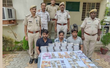 अलवर पुलिस ने 1 करोड़ के नकली नोटों के साथ 3 बदमाश गिरफ्तार