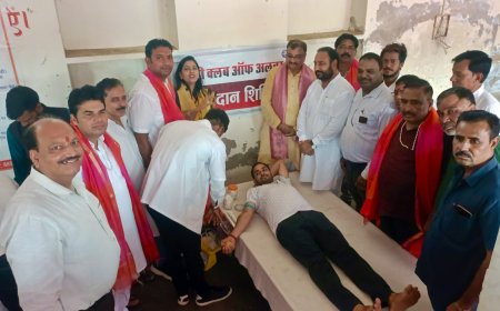 श्रीश्री 108श्रीलालदास जी महाराज के जन्मोत्सव पर चिकित्सा शिविर एवं रक्तदान शिविर का हुआ आयोजन