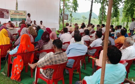 नीमराना में आत्मा योजना अंतर्गत कृषक संगोष्ठी का आयोजन, 100 किसानों ने लिया भाग