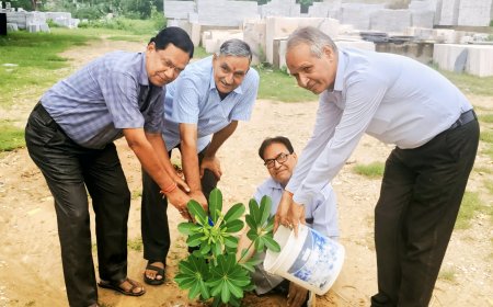 वायु सैनिक शहीद गोविंद सोनी की स्मृति में किया वृक्षारोपण