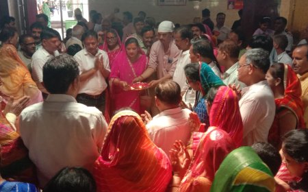 सकट के रामेश्वर धाम मंदिर में किया शिव रूद्राभिषेक व हवन पूजन