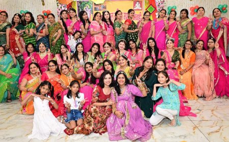 खंडेलवाल वैश्य महिला मंडल ने मनाया तीज उत्सव