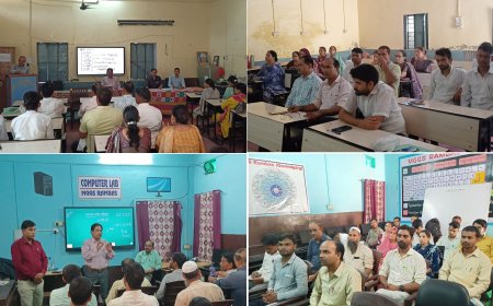 शिक्षकों को नई शिक्षण विधि का प्रशिक्षण:गोविंदगढ़ में कलस्टर स्तरीय कार्यशाला, एबीएल किट और प्रोजेक्टर की मदद से दी ट्रेनिंग