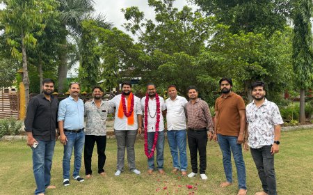 त्रिशूल कावड़ यात्रा भीलवाड़ा के भक्त अश्विन सेन का किया सम्मान