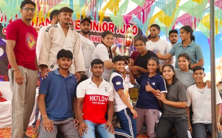 भीलवाड़ा के जूडो खिलाड़ियों ने उप चैम्पियनशिप का खिताब जीता