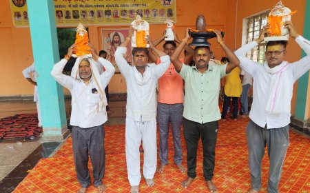 आदि गोड ब्राह्मण समाज की धर्मशाला में हुई भगवान परशुराम व शिवालय की प्राण प्रतिष्ठा विशाल भंडारे का हुआ आयोजन