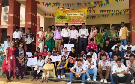 रैली निकाल पौध रोपण कर दिया हरियाली का संदेश