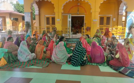 गायत्री शक्तिपीठ पर सत्संग के साथ धूमधाम से मनाया तीज का उत्सव