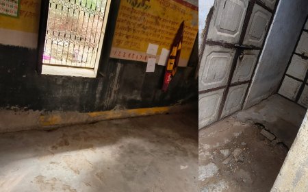 जर्जर आंगनबाड़ी भवन:  नौनिहालों पर मंडराता खतरा