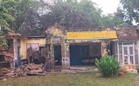 झालावाड़ के बाद अब उदयपुर में गिरी स्कूल की छत: वल्लभनगर में जर्जर स्कूल भवन ढहा, छुट्टी के कारण बड़ा हादसा टला