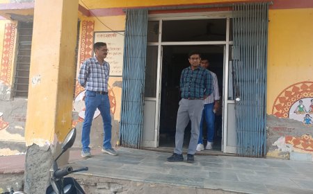 जिला कलेक्टर के निर्देशानुसार तहसीलदार ने सरकारी भवनों का किया निरीक्षण