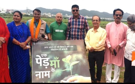एक पेड़ मां के नाम पर पौध रोपण किया