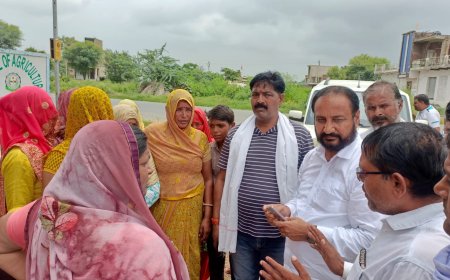 नौगांवा बहराई बास के ग्रामीणों ने विधायक के सामने रखी बिजली पानी की समस्या