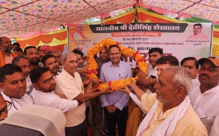 विधायक ने  ज्ञानपुरा मे कराना रोड से नगरपालिका सीमा तक सड़क के चौड़ाईकरण और ओपन पाइपलाइन निर्माण कार्य का किया शिलान्यास