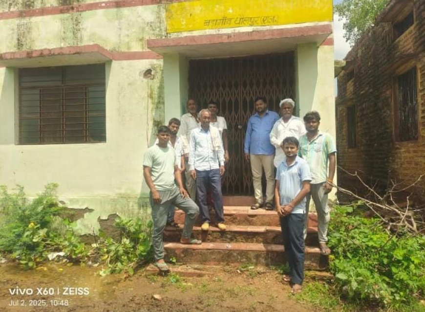 बड़ागांव में 6 माह से बंद पशु चिकित्सा केंद्र, ग्रामीणों का फूटा गुस्सा:  किया विरोध प्रदर्शन