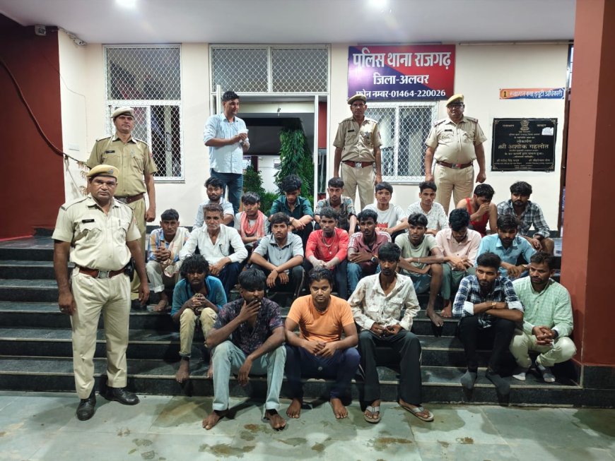 शराब पीकर उत्पात मचाने एवं संदिग्ध अवस्था में घूमते 23 गिरफ्तार