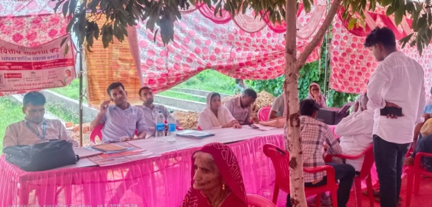 गढ़ी धनेटा मे अंत्योदय शिविर मे आमजन एवं कर्मचारी गर्मी से होते रहे परेशान