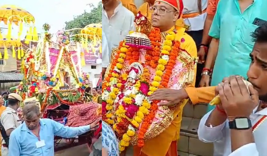 अलवर:भगवान जगन्नाथ रथयात्रा से पूर्व निकाली सीताराम जी की आकर्षक सवारी