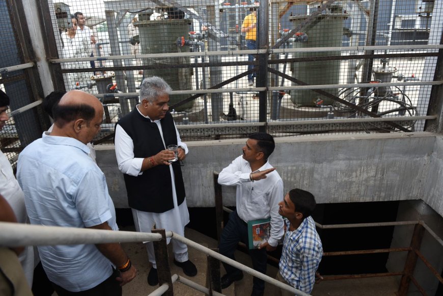 केंद्रीय मंत्री भूपेंद्र यादव ने भिवाड़ी में CETP और STP प्लांट का किया औचक निरीक्षण, जिला प्रशासन को जल्द से जल्द समस्या दूर करने के दिए निर्देश